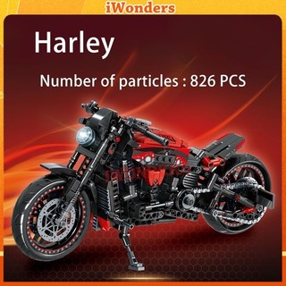 Harley yamaha suzuki xe máy lắp ráp khối xây dựng đồ chơi xe ô tô mô hình bé trai món quà độc đáo