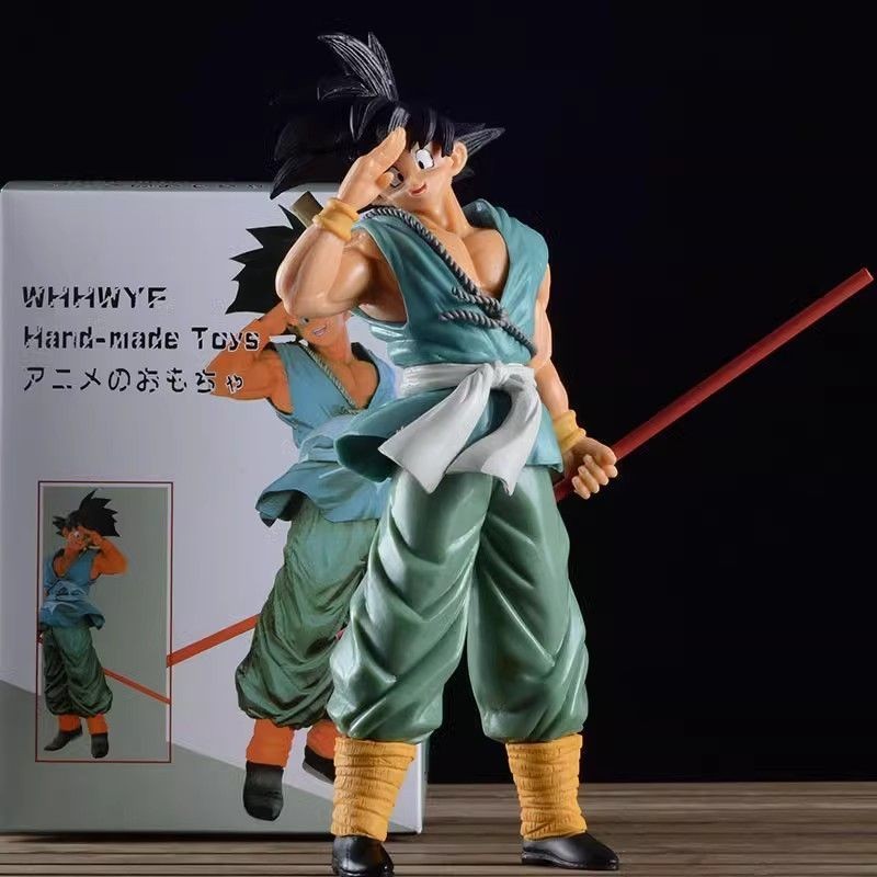 Dragon Ball GT BWFC3 SMSP10th Anniversary Goodbye Goku Golden Hoop Stick Đồ trang trí hình siêu lớn