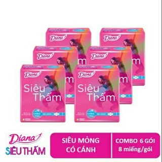 1 dây 6 gói bvs diana siêu mỏng cánh