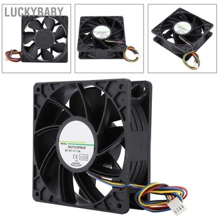 LUCKYBABY SHLF1212FHE-06 DC12V 1.5A 12CM 4Pin Điều khiển nhiệt độ tốc Quạt làm mát