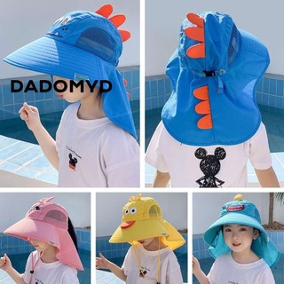 DADOMYD Trẻ Em Mũ Xô Mùa Hè Có Thể Điều Chỉnh Bé Trai Bé Gái Mũ Vành Rộng