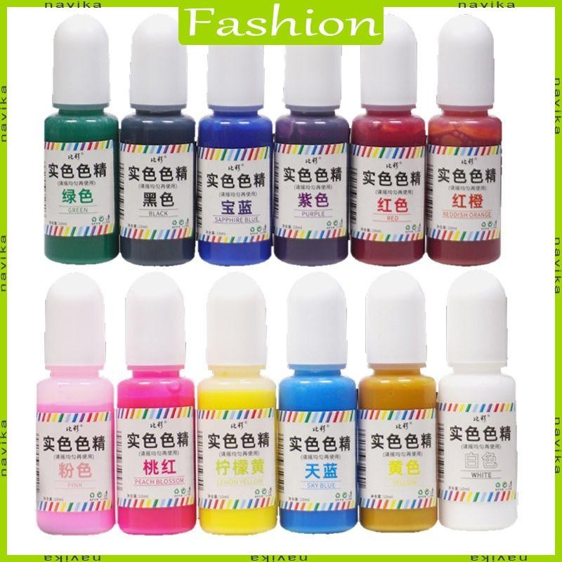 Nav Liquid Epoxy Resin Pigment 12 Màu Colorant để tô màu Nhựa Trang sức DIY Art