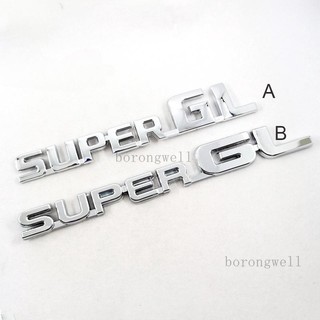 1 x abs chrome super gl logo chữ xe bên cốp sau quốc huy miếng dán huy hiệu decal cho toyota hiace