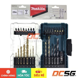 Bộ mũi khoan và mũi vít 29 chi tiết Makita E-07113 | DCSG