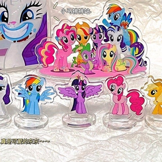 Hoạt Hình Dễ Thương My Little Pony Đồ Trang Trí Để Bàn Mini Sáng Tạo Màu Kẹo Trang Trí Trang Trí Nhà