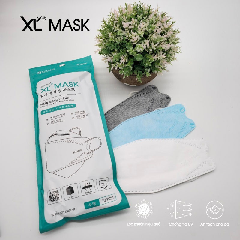 Khẩu trang KF94 thùng 300 cái Xuân Lai Mask công nghệ Hàn Quốc kháng khuẩn