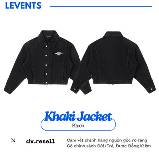 Áo khoác Levents Official Boxy Khaki Jacket/ Black