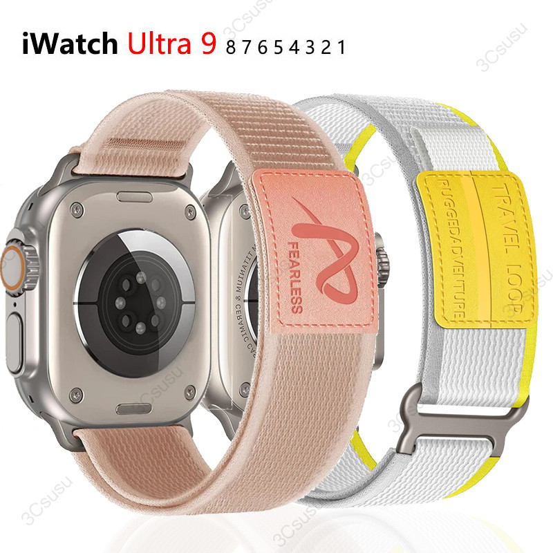 Dây đeo Nylon Trail Alpine Loop cho Apple Watch Ultra 2 49mm Nam Nữ iWatch Series 9 8 7 41mm 45mm 42