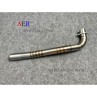 Cổ pô inox 304 size 27-32mm mối hàn tích sâu cực đẹp dream, wave, fu neo, future led, sirius