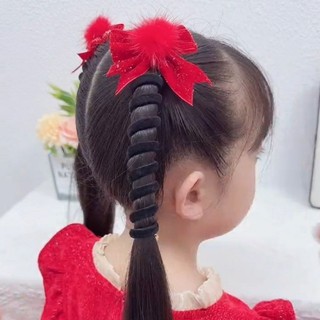 Dây Buộc Tóc Nơ Pompom