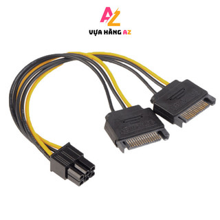 Cáp chuyển nguồn 2 sata sang 6 pin pci-e cho card vga