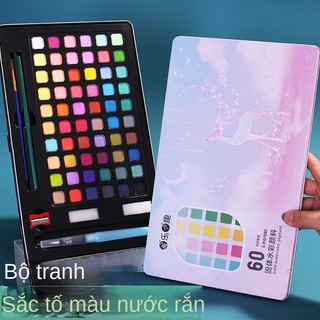 48 màu 60 màu sơn màu nước rắn sơn màu sơn bột màu đóng hộp