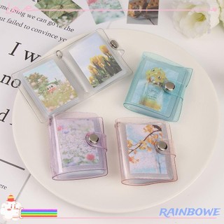 Móc khóa kiểu sổ album 2 inch đựng thẻ ảnh nhiều màu tùy chọn