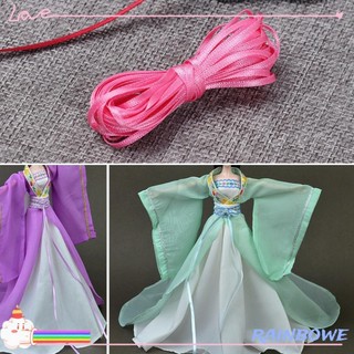 Cuộn dây ruy băng lụa nhiều màu tùy chọn dài 5m rộng 3mm dùng trang trí tiệc cưới DIY