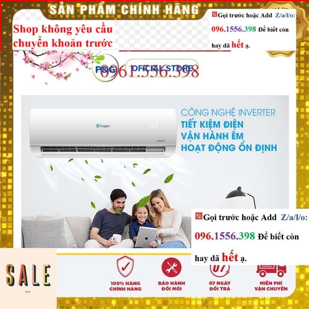 <NEW Điều hòa Casper inverter 1 chiều 12000 BTU MC-12IS33, mới 100%, hàng chính hãng  giá kho - Chín