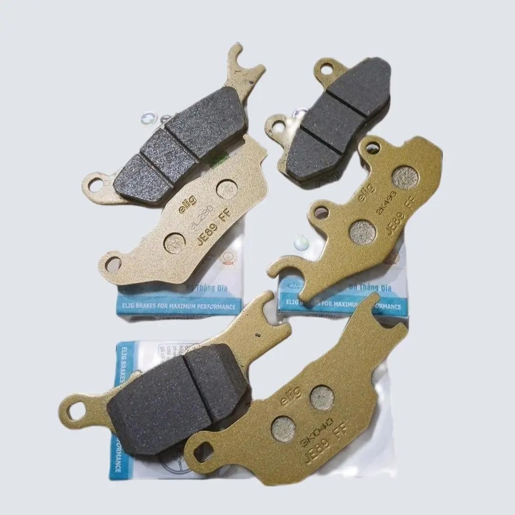 Má phanh đĩa elig cho xe suzuki satria 150, Bố thắng đĩa Elig Satria F150/ Raider Fi 150 Trước  Sau