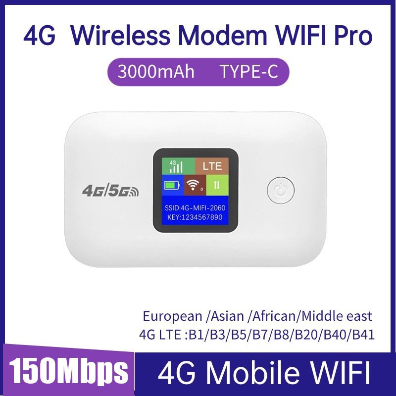 Pocket WiFi SIM Wireless 3000mAh 4G Router AIS True NT 5G Card