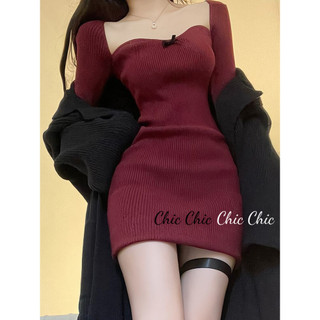 Chic Chic váy nữ Đầm Body Cho thời váy Đơn giản phổ biến Vintage Phong cách WLQ2410QAB 4Z240127