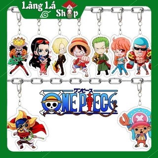 Móc khoá Mica anime One Piece - Đảo hải tặc (Loại 2 - Băng mũ rơm) - Nhựa Cứng Acrylic In 2 mặt sắc nét ( ảnh thật )
