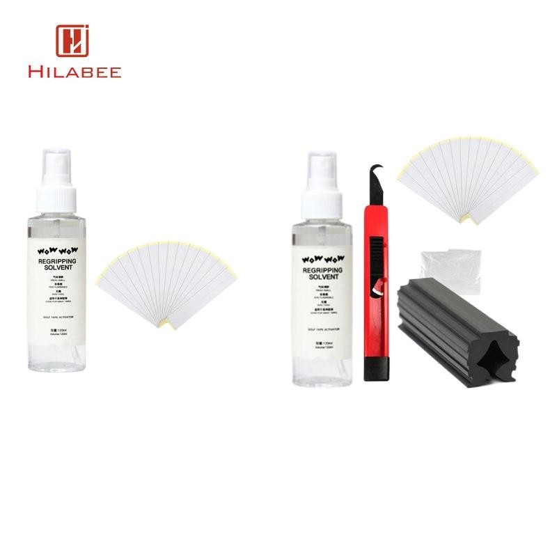Hilabee Golf Club Grip, Solvent, Strips, Golf Club Grip Removal Regripping Set