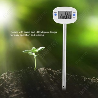 Máy đo nhiệt độ đất LCD Máy đo độ ẩm Máy đo độ ẩm nhiệt độ điện tử