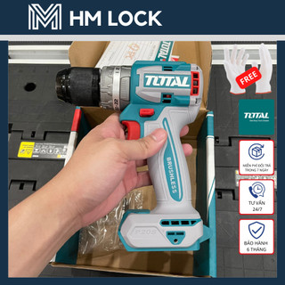 Máy khoan búa không chổi than dùng pin lithium-ion 20v total - hàng chính hãng