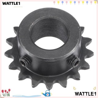 Bánh răng WTTLE 17, Bánh xích lăn bằng thép Carbon 1 / 4 "Pitch C45, 25 dây chuyền di động Oxit đen loại B Răng cứng cho xích lăn ISO 04C