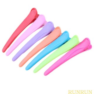 Runn salon kẹp cắt tóc nhựa thạch màu kẹo mỏ vịt kẹp tóc phụ kiện