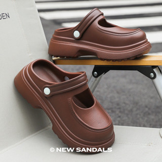  AYUER Dép EVA Mary Jane thời trang ngoài trời chống trượt thời trang Pháp Dép chống va chạm kín không mùi dành cho nữ 