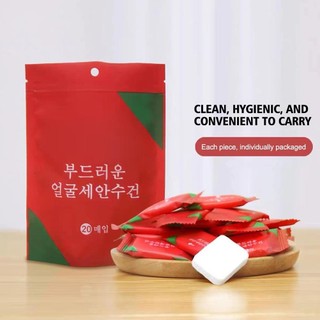 Gói du lịch Cotton Khăn dùng một lần nén kẹo dày di động