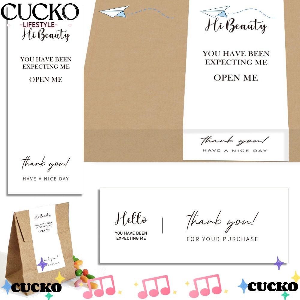 Cucko 50 CÁI Thank You Niêm phong Nhãn bán lẻ trực tuyến Gói trang trí doanh nghiệp nhỏ Hi Beauty