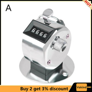 Giá thanh lý!! Máy đếm tay số 4 chữ số cầm tay Máy đếm thủ công kỹ thuật số cơ học Mini