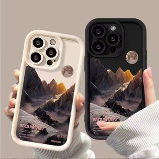 JG| Ốp lưng Đối với OPPO Reno 3 4 5 6 7 8 4F 5F 5Z 6Z 7Z 8Z 8T 10 11 Pro Plus 11F Landscape Mountains Moon Soft Angel Eyes Phone Case
