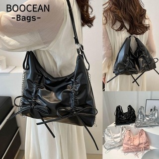 Túi đeo vai nữ, Túi Tote ngọt ngào thiết kế nơ dây rút PU, Ba lô Túi đeo nách đơn giản