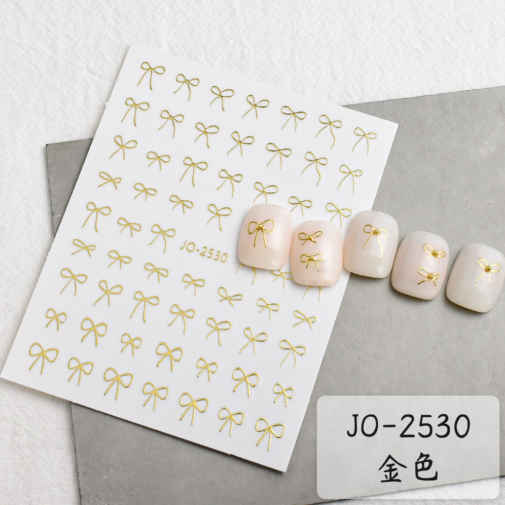 Sticker nơ mảnh miếng dán móng tay hot trend Hàn dán móng xinh xắn | BigBuy360 - bigbuy360.vn