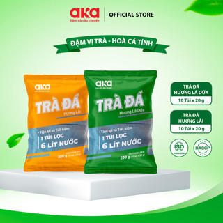 Trà Đá Túi Lọc AKA Túi 200G (10 TÚI X 20G) - Hương Lá Dứa, Hương Lài Thanh Nhẹ, Thơm Mát