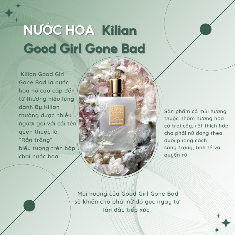 [chuẩn] nước hoa nữ Kilian Good Girl Gone Bad - sang trọng, tinh tế, nước hoa chính hãng Dallas_chiết 10ml