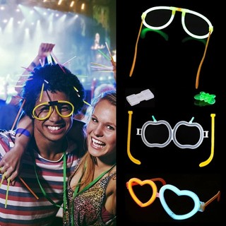 Vòng cổ vòng tay nhiều hình dạng Night Glow DIY - Tiệc ngày lễ Đầu nối que phát sáng huỳnh quang đầy màu sắc - Kính đầu lâu Bướm Lollipop - Đồ dùng trang trí tiệc