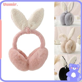 Uumir Chụp Tai Giữ Ấm Mềm Mại Hình Tai Thỏ Xinh Xắn