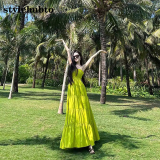 1965 Stylehubto Cao Cấp Eo Bọc Bãi Biển Xanh Gợi Cảm Dây Đeo