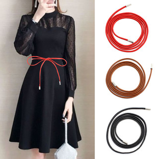 1 nơ thắt lưng dây thắt lưng mỏng dây thắt lưng màu trơn thắt lưng trang trí quần áo phụ kiện