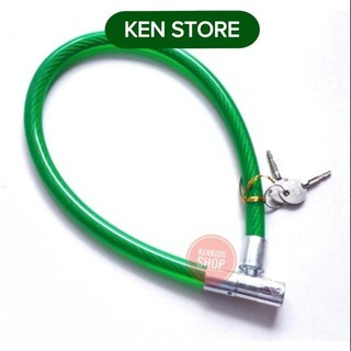 Khóa xe dây cáp bọc nhựa KEN STORE