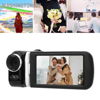 Washington057 Máy quay kỹ thuật số 48MP 2.7K HD 18X Zoom 3 inch Xoay 180° Màn hình cảm ứng Tầm nhìn ban đêm hồng ngoại với Bộ lọc làm đẹp Camera DV để ghi lại cuộc sống
