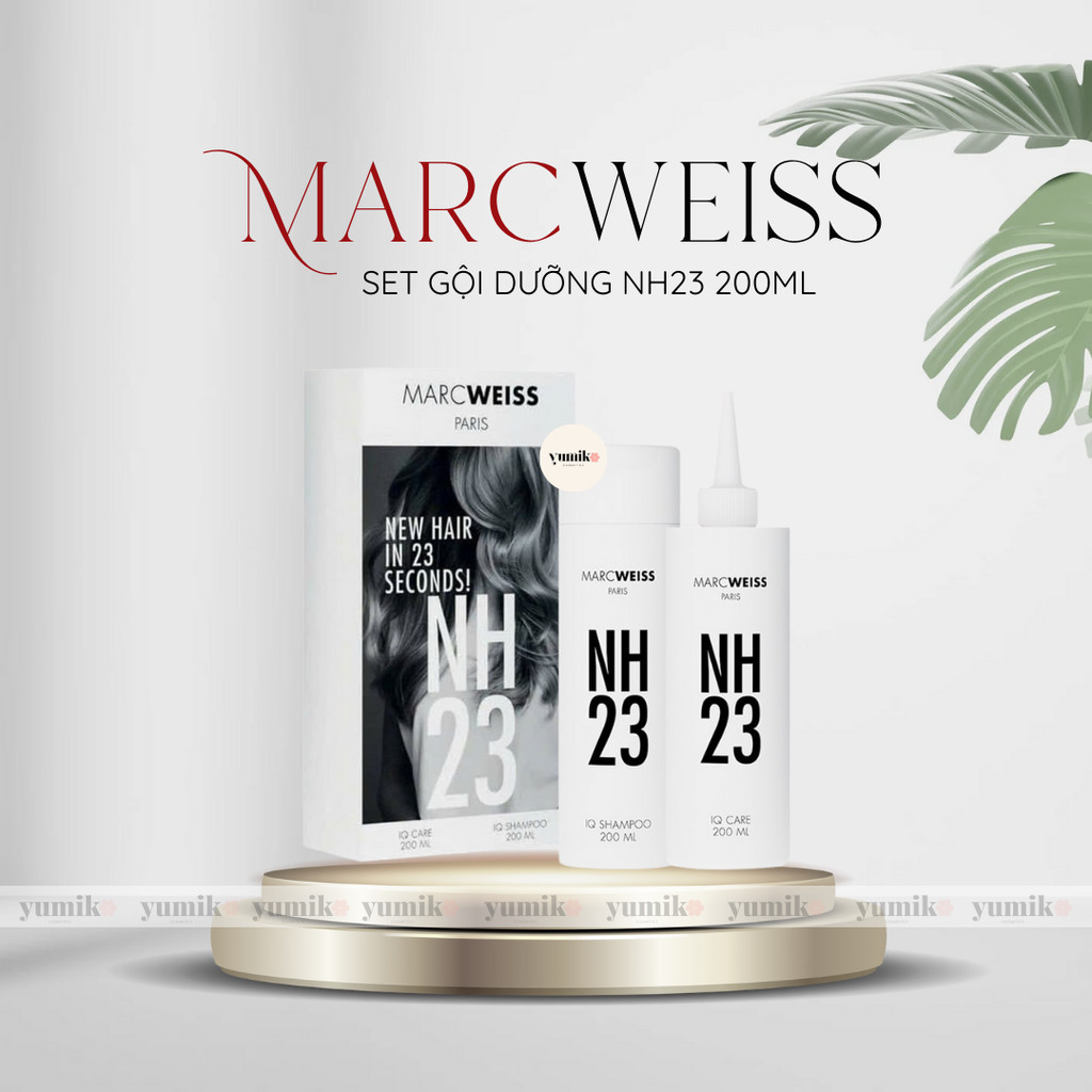 Set Dầu gội và nước phục hồi dưỡng tóc Marc Weiss Paris NH23 200ml