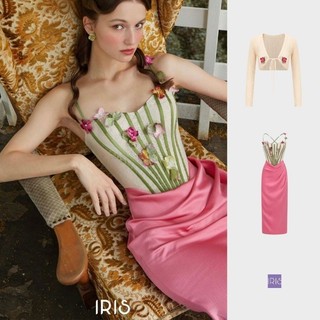 Đầm hoa sen IRIS FASHION Lost in vacation series 24 ss - Mê hoặc với họa tiết sen
