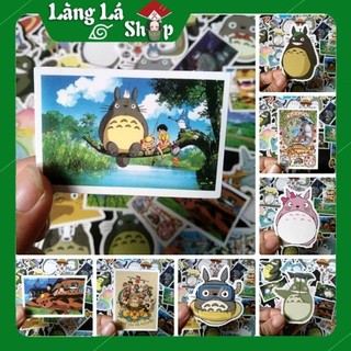 Miếng dán Sticker anime Totoro trọn bộ 50 hình - In rõ ràng sắc nét khó tróc