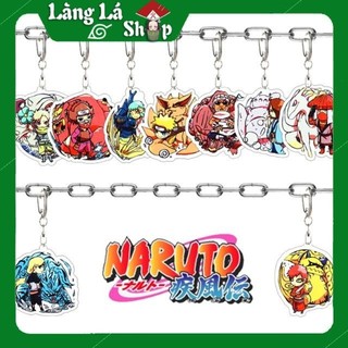 Móc khoá Mica anime Naruto (Loại 3 - Jinchuriki 9 Vỹ Thú) - Nhựa Cứng Acrylic In 2 mặt sắc nét ( ảnh thật )
