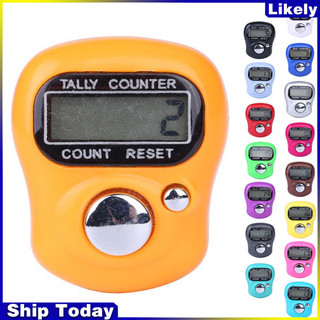 Lip Finger Tally Counter LED Hiển thị kỹ thuật số Bộ đếm Clicker Có thể đặt lại Lap Counter Số cầm tay Click Counter