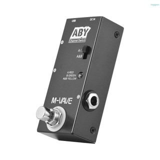 M-vave aby line selector ab switch mini guitar effect pedal true bypass guitar bass pedal ab box - công tắc kênh aby