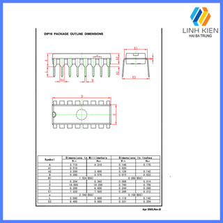 [Có Sẵn] Linh Kiện IC CD4094 DIP 16 Chân